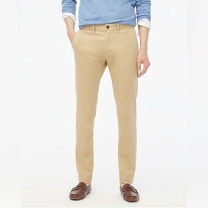 J. Crew Factory Men’s Khaki Slim Fit Flex Chino Pant Size 28 x 30 NWT
